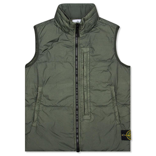 Garment Dyed Crinkle Reps NY Down Vest - Musk