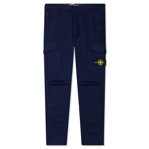 Stretch Gabardine Pants - Marine Blue