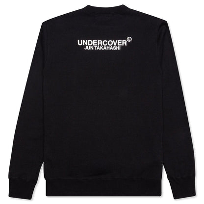 Fallen Man Face Pullover - Black