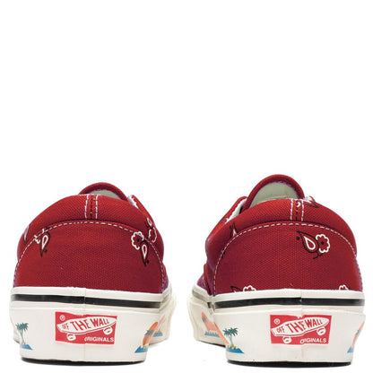 OG Era LX "Paisley" - Pompeian Red/White